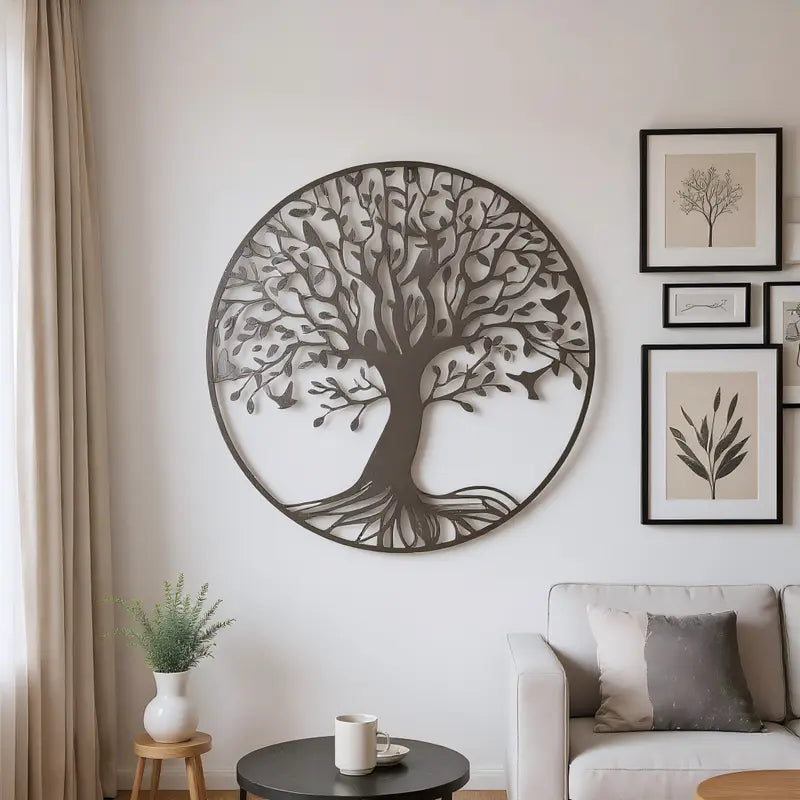 Decoración de Pared de Metal Árbol de la Vida