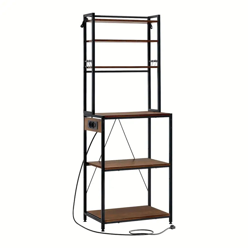 Estantería de Cocina Multifuncional Industrial con Enchufes