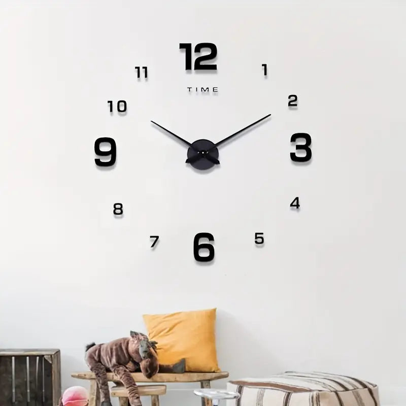 Reloj de Pared Adhesivo – Diseño Moderno XXL sin Marco