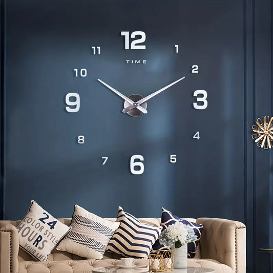 Reloj de Pared Adhesivo – Diseño Moderno XXL sin Marco