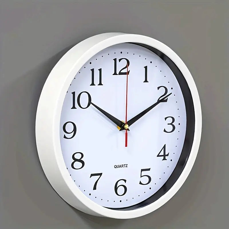 Reloj de Pared Clásico – Diseño Minimalista en Blanco y Negro