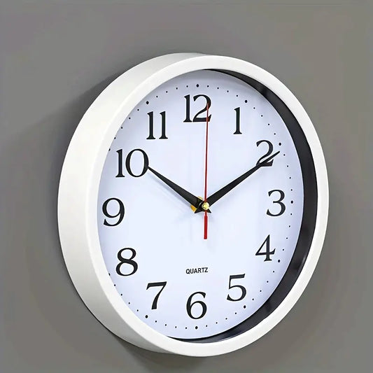 Reloj de Pared Clásico – Diseño Minimalista en Blanco y Negro