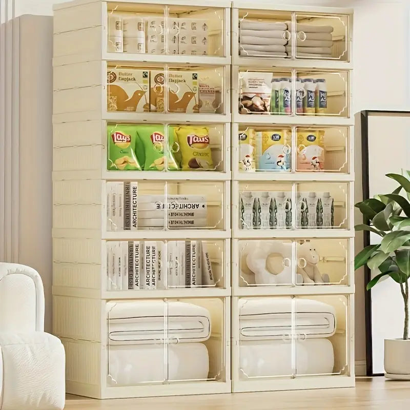 Organizador Modular de Plástico con Puertas Transparentes
