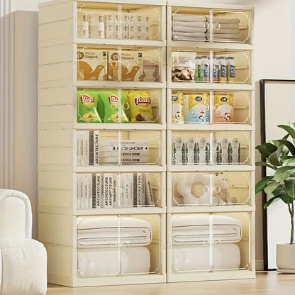 Organizador Modular de Plástico con Puertas Transparentes